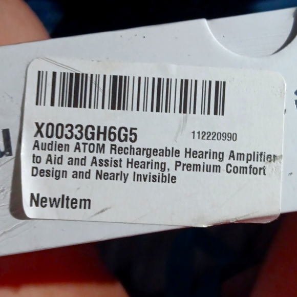 NIB sealed, Audien Hearing _ ATOM - Picture 1 of 7